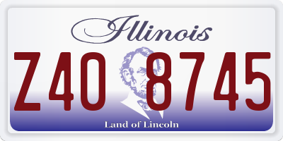 IL license plate Z408745