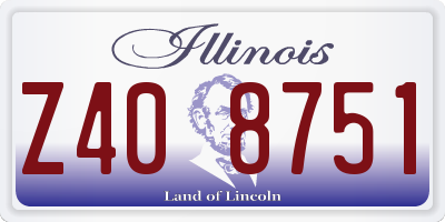 IL license plate Z408751