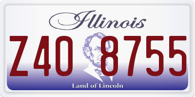 IL license plate Z408755