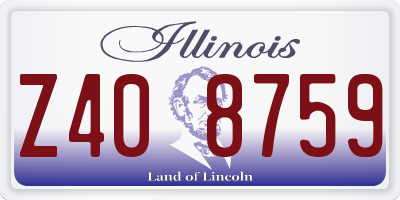IL license plate Z408759