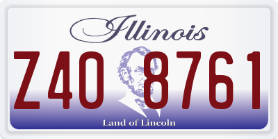IL license plate Z408761