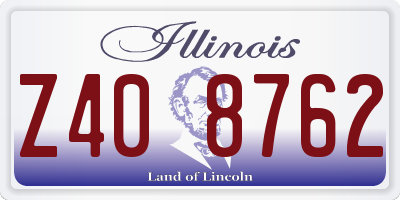IL license plate Z408762
