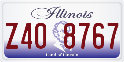 IL license plate Z408767