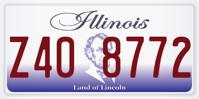 IL license plate Z408772