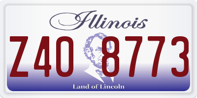 IL license plate Z408773