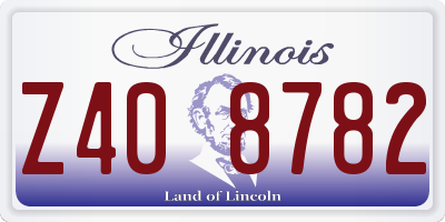 IL license plate Z408782