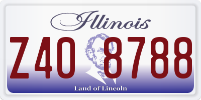 IL license plate Z408788