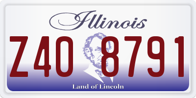 IL license plate Z408791