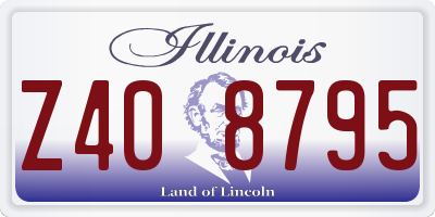 IL license plate Z408795