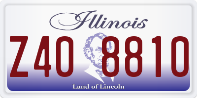 IL license plate Z408810