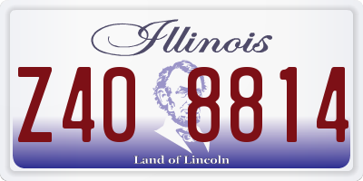 IL license plate Z408814