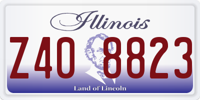 IL license plate Z408823