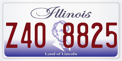 IL license plate Z408825