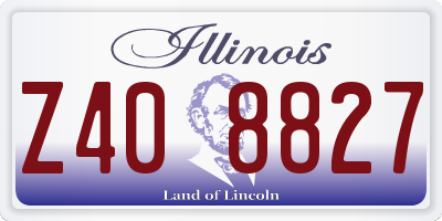 IL license plate Z408827