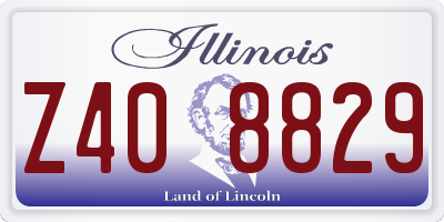IL license plate Z408829