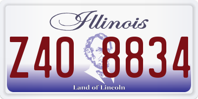 IL license plate Z408834
