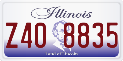 IL license plate Z408835
