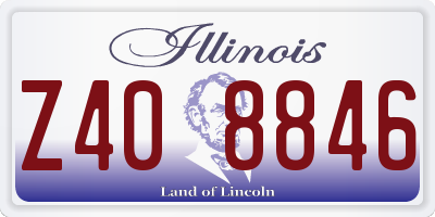 IL license plate Z408846