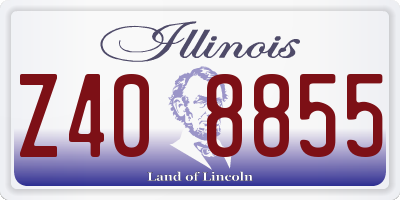IL license plate Z408855