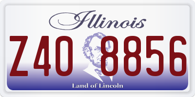 IL license plate Z408856