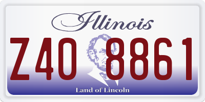 IL license plate Z408861