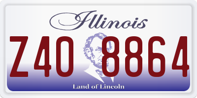 IL license plate Z408864