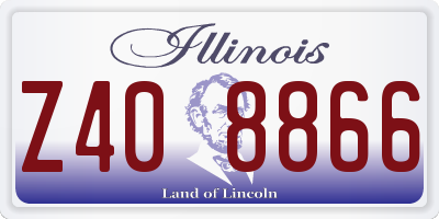 IL license plate Z408866