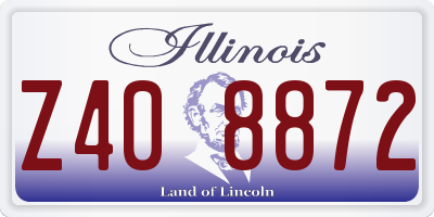 IL license plate Z408872