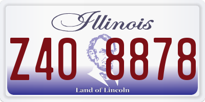 IL license plate Z408878