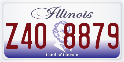 IL license plate Z408879