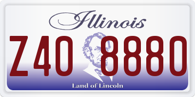 IL license plate Z408880