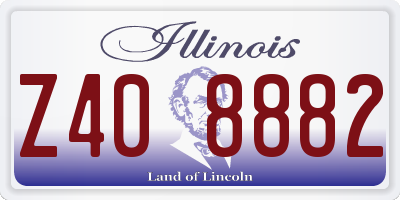 IL license plate Z408882