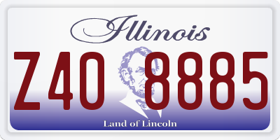 IL license plate Z408885