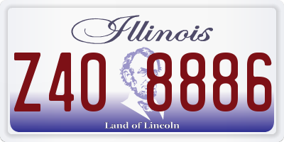 IL license plate Z408886