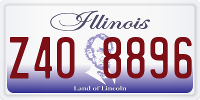 IL license plate Z408896