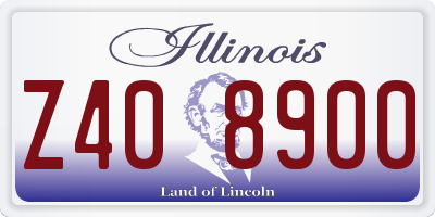 IL license plate Z408900