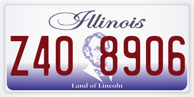 IL license plate Z408906