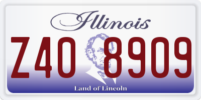 IL license plate Z408909