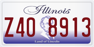 IL license plate Z408913