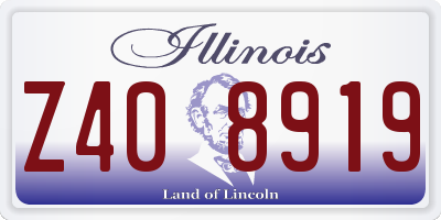 IL license plate Z408919