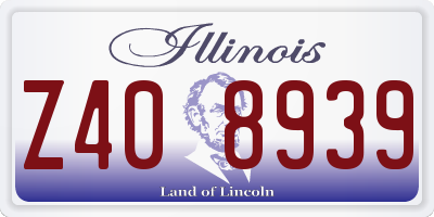IL license plate Z408939