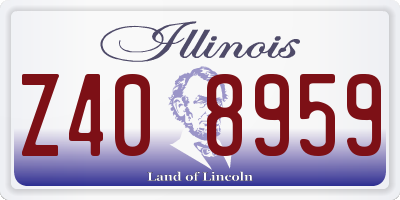 IL license plate Z408959
