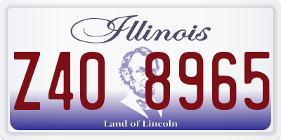 IL license plate Z408965