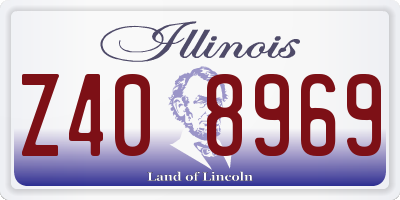 IL license plate Z408969