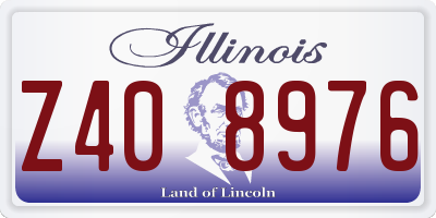 IL license plate Z408976