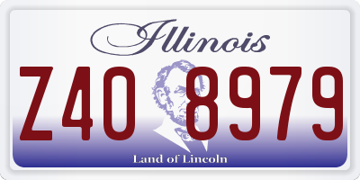 IL license plate Z408979