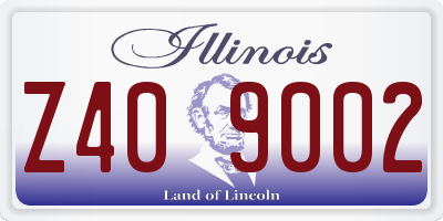 IL license plate Z409002