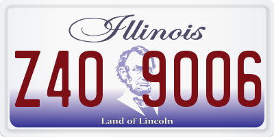 IL license plate Z409006