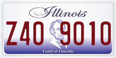 IL license plate Z409010