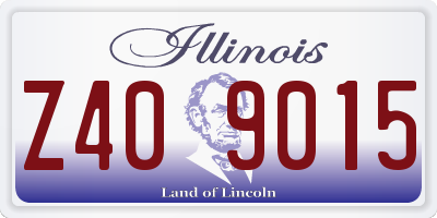 IL license plate Z409015